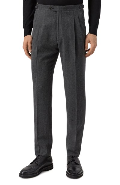Брюки из шерсти и хлопка CORNELIANI темно-серого цвета по цене 54450 руб., арт. 264L21-2618331, фото 3 Брюки из шерсти и хлопка CORNELIANI, арт. 264L21-2618331, фото 3