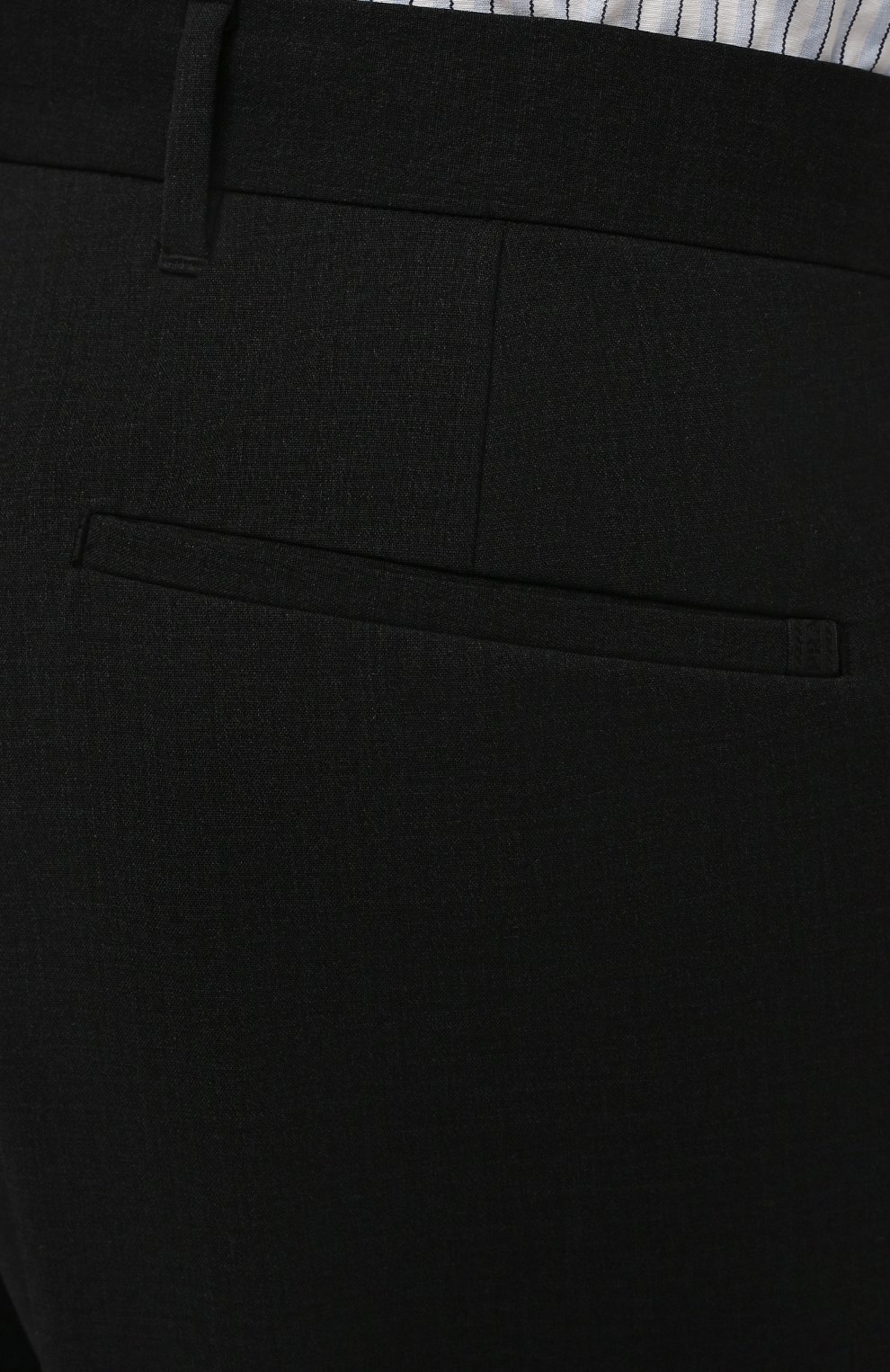 Шерстяные брюки PRADA темно-серого цвета по цене 110000 руб., арт. SPG29-1RII-F0308, фото 5 Шерстяные брюки PRADA, арт. SPG29-1RII-F0308, фото 5