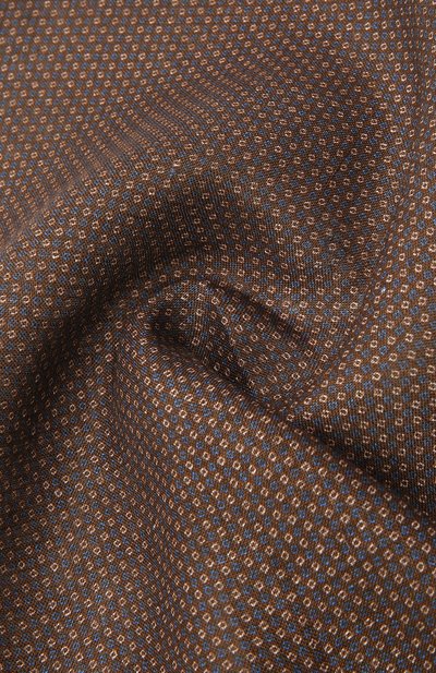 Льняной платок CORNELIANI коричневого цвета по цене 8995 руб., арт. 87UF22-1120399/00, фото 2 Льняной платок CORNELIANI, арт. 87UF22-1120399/00, фото 2