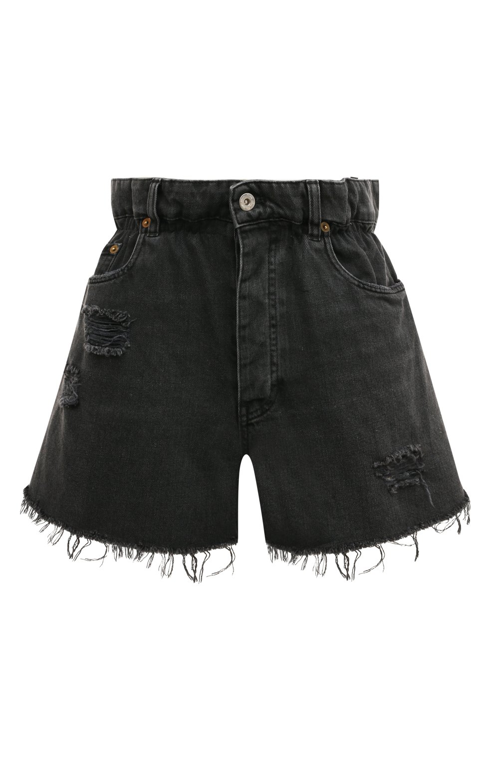 Джинсовые шорты MIU MIU темно-серого цвета по цене 78000 руб., арт. GWP300-10KX-F0002, фото 1 Джинсовые шорты MIU MIU, арт. GWP300-10KX-F0002, фото 1