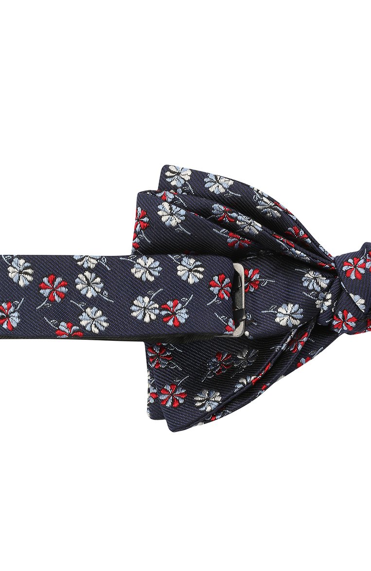 Мужской шелковый галстук-бабочка LANVIN темно-синего цвета, арт. 2077/B0W TIE | Фото 3 (Материал: Шелк, Текстиль; Нос: Не проставлено)