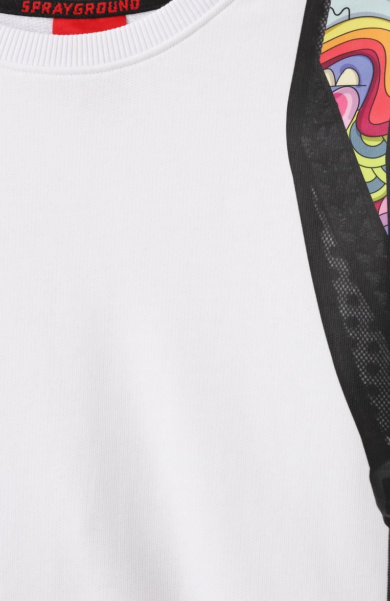 Детский комплект из свитшота и ветровки SPRAYGROUND разноцветного цвета, арт. SPY1259 | Фото 7 (Рукава: Длинные; Мальчики Кросс-КТ: Свитшот-одежда; Ростовка одежда: 8 лет | 128 см, 12 лет | 152 см, 16 лет | 164 см, 13 - 15 лет | 158 см, 10 - 11 лет | 140 - 146см)