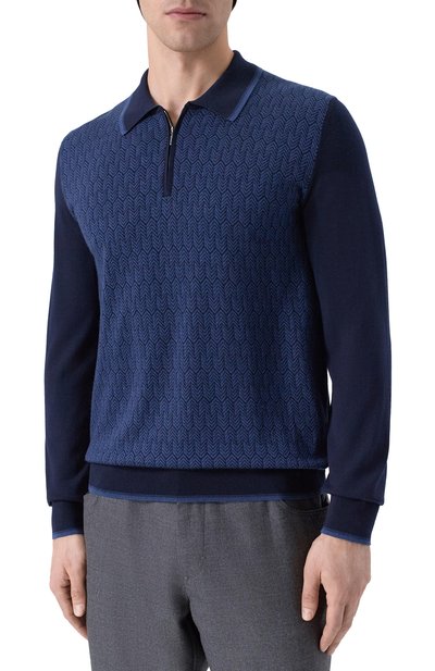 Поло из шерсти и шелка ZILLI, арт. KZP001M0230VHE001, фото 3