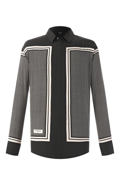 Мужская рубашка из вискозы BALMAIN, арт. BH1HS184/XG42