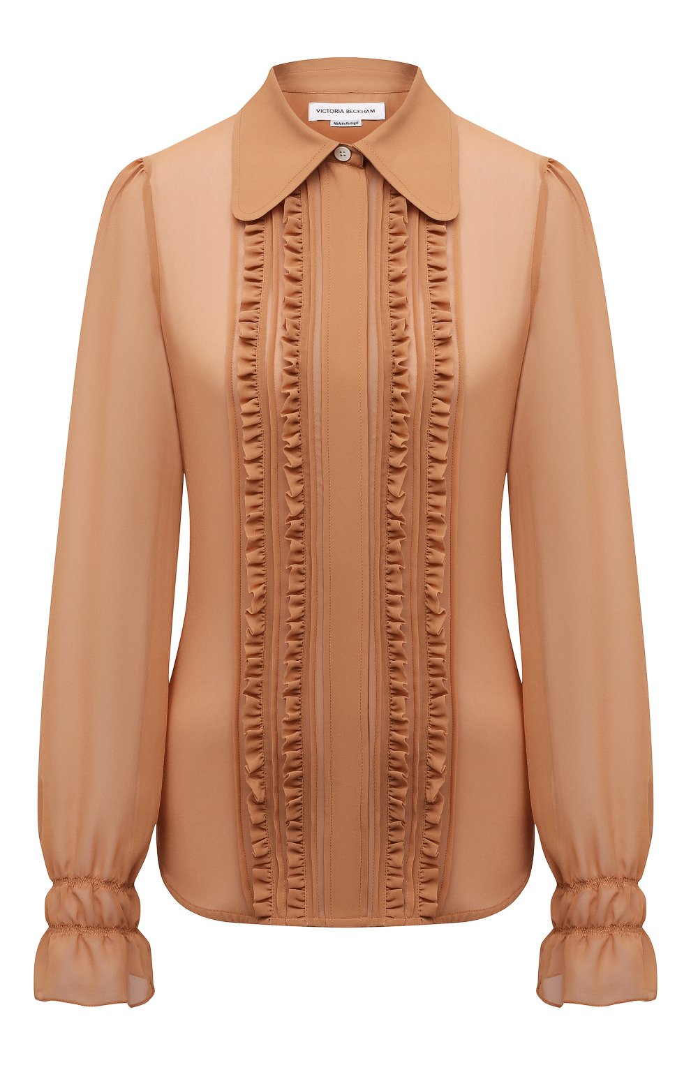 Блузка VICTORIA BECKHAM бежевого цвета по цене 98300 руб., арт. 1221WSH002524C, фото 1 Блузка VICTORIA BECKHAM, арт. 1221WSH002524C, фото 1
