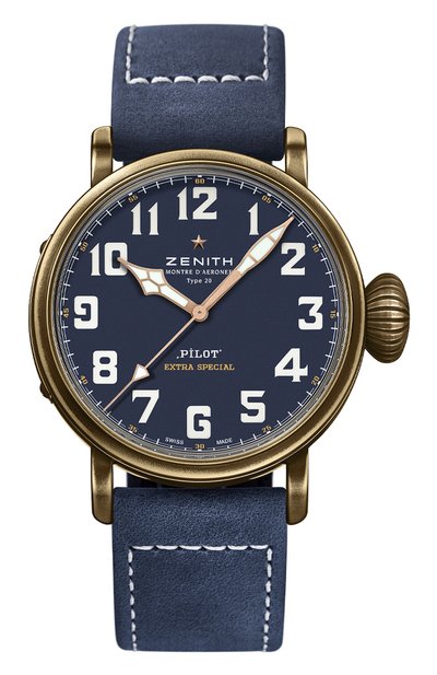 Часы pilot type 20 extra special bronze blue ZENITH, арт. 29.2430.679/57.C808, фото 1