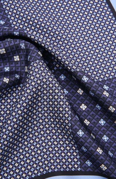 Шелковый платок ZEGNA темно-синего цвета по цене 11650 руб., арт. Z3J08A/39A, фото 2 Шелковый платок ZEGNA, арт. Z3J08A/39A, фото 2