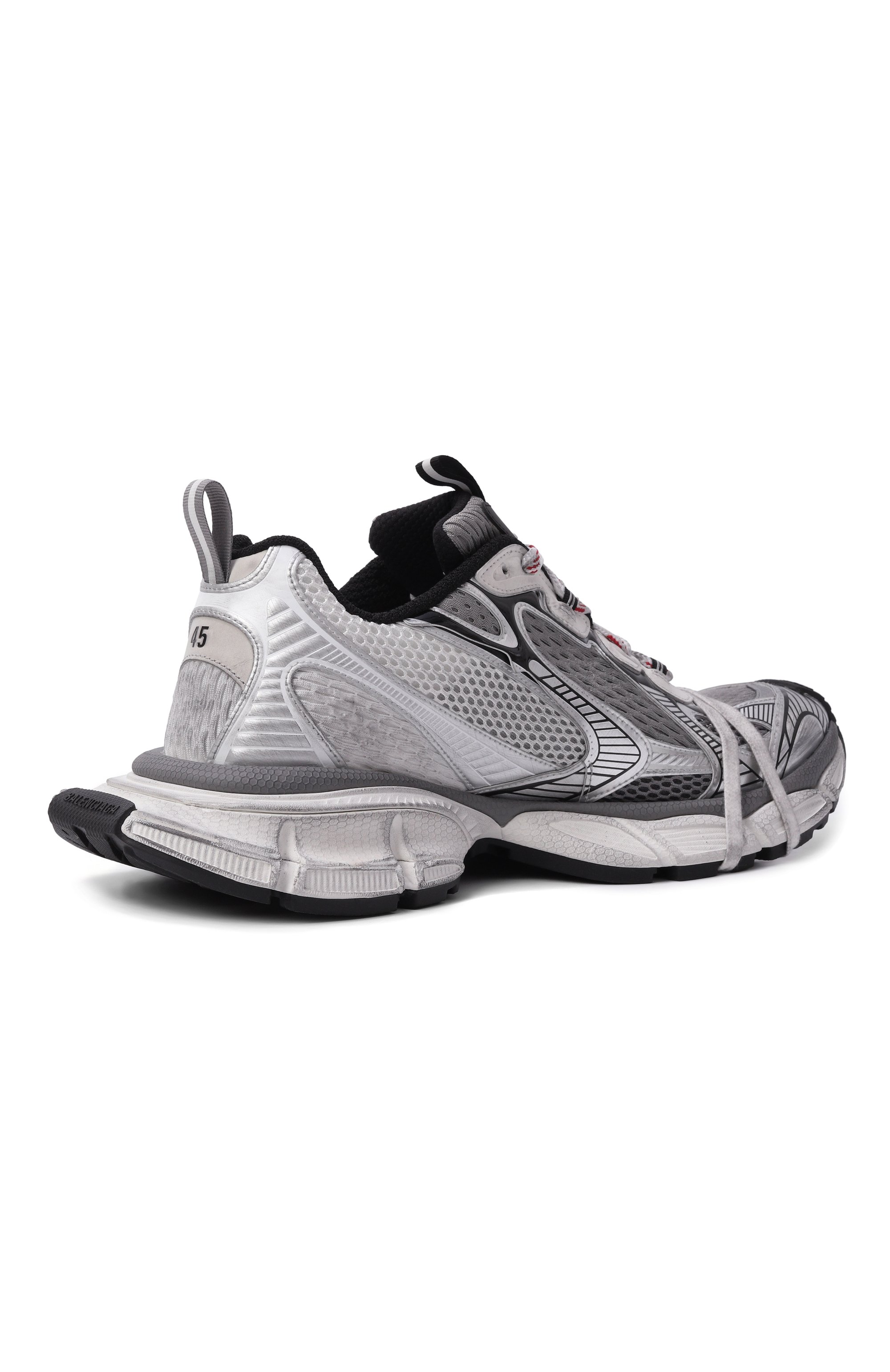 Кроссовки 3xl BALENCIAGA серого цвета по цене 144000 руб., арт. 840090/W3XSG, фото 4 Кроссовки 3xl BALENCIAGA, арт. 840090/W3XSG, фото 4