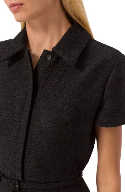 Шерстяное платье FENDI черного цвета по цене 552500 руб., арт. FDD644/B1U1, фото 4 Шерстяное платье FENDI, арт. FDD644/B1U1, фото 4