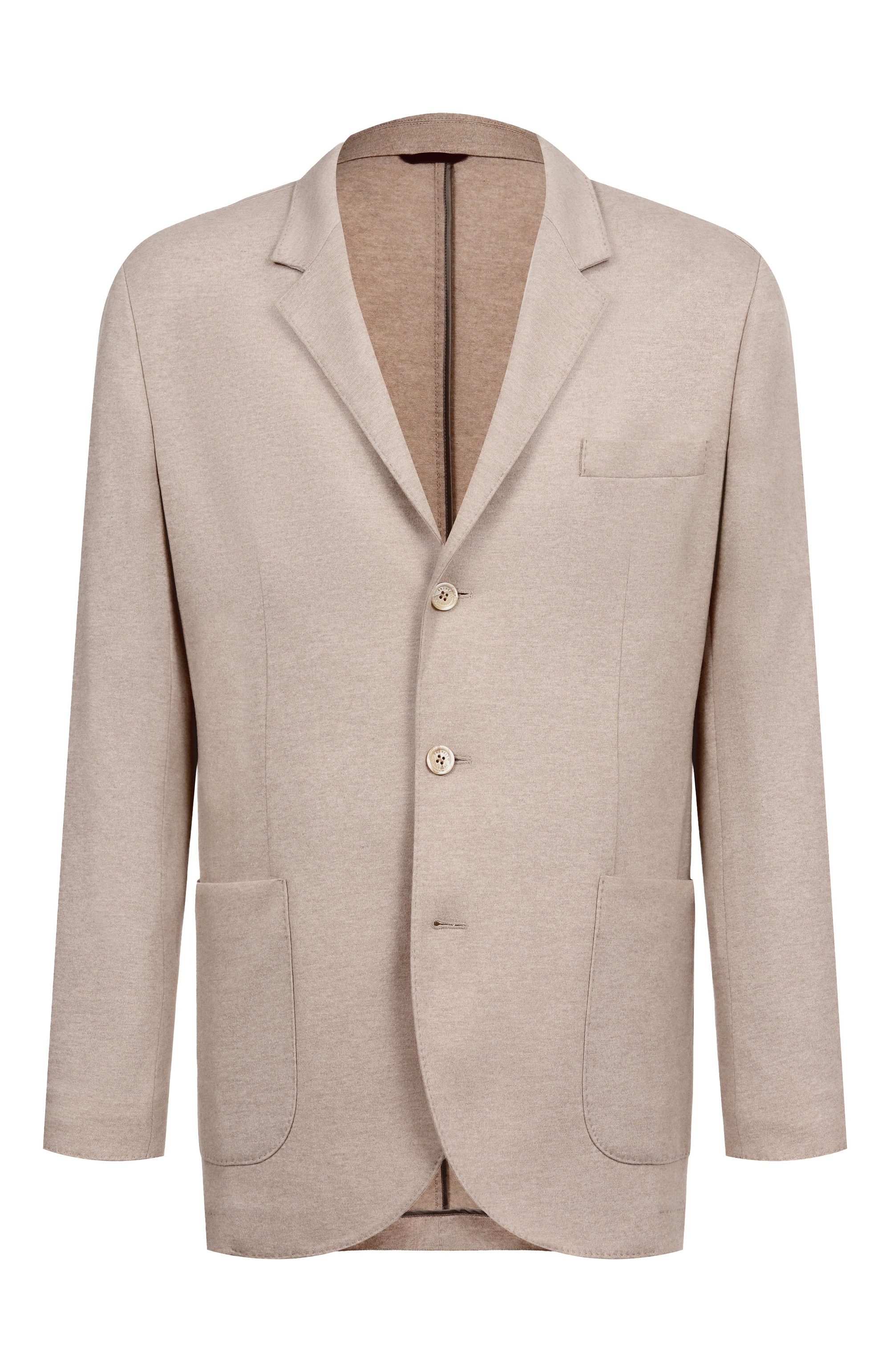 Кашемировый пиджак BRUNELLO CUCINELLI светло-бежевого цвета по цене 384500 руб., арт. ML8968J01, фото 1 Кашемировый пиджак BRUNELLO CUCINELLI, арт. ML8968J01, фото 1