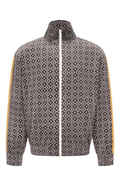 Хлопковая толстовка DROLE DE MONSIEUR серого цвета по цене 39950 руб., арт. E-SJ006-C0169-GY, фото 1 Хлопковая толстовка DROLE DE MONSIEUR, арт. E-SJ006-C0169-GY, фото 1