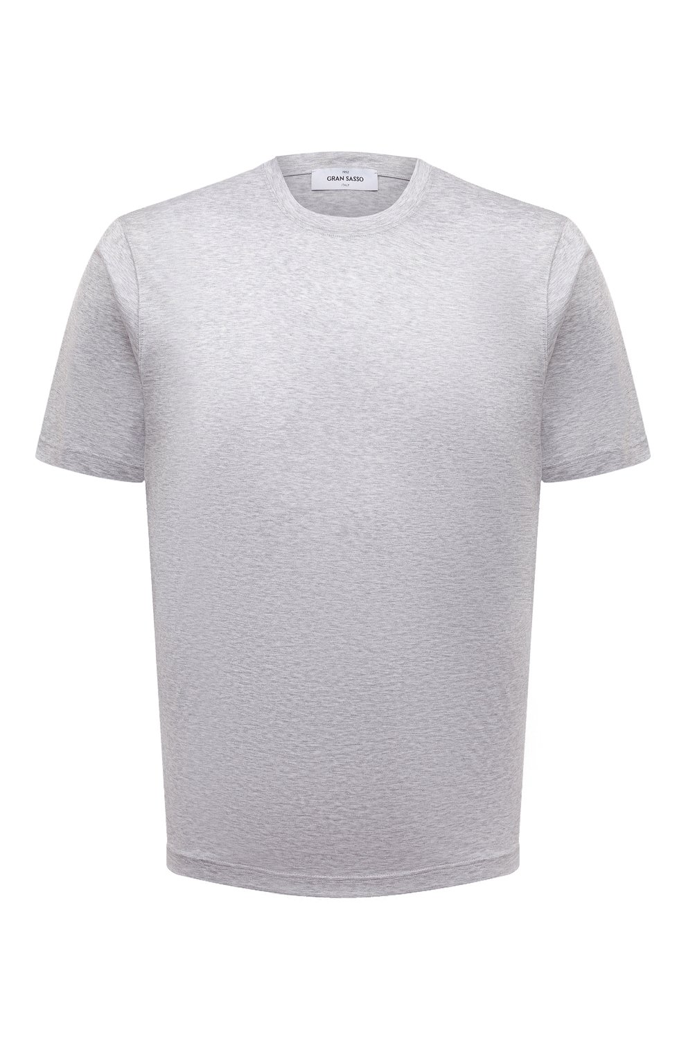 Хлопковая футболка GRAN SASSO светло-серого цвета по цене 13400 руб., арт. 60133/74002, фото 1 Хлопковая футболка GRAN SASSO, арт. 60133/74002, фото 1