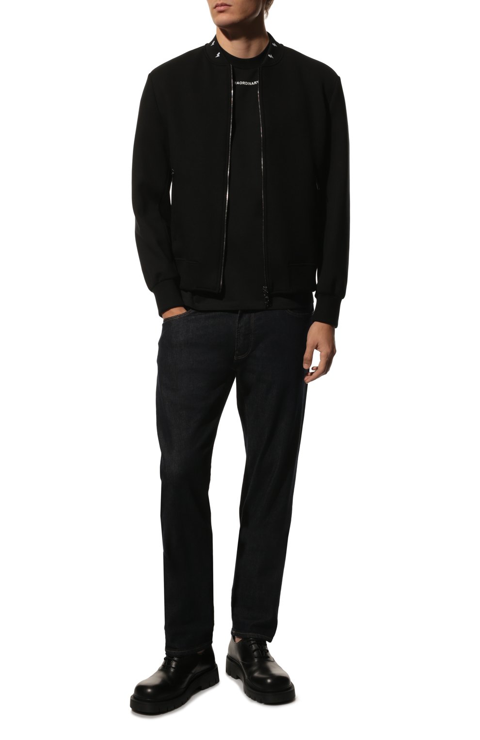 Хлопковая футболка NEIL BARRETT, арт. PBJT105S T508S, фото 2