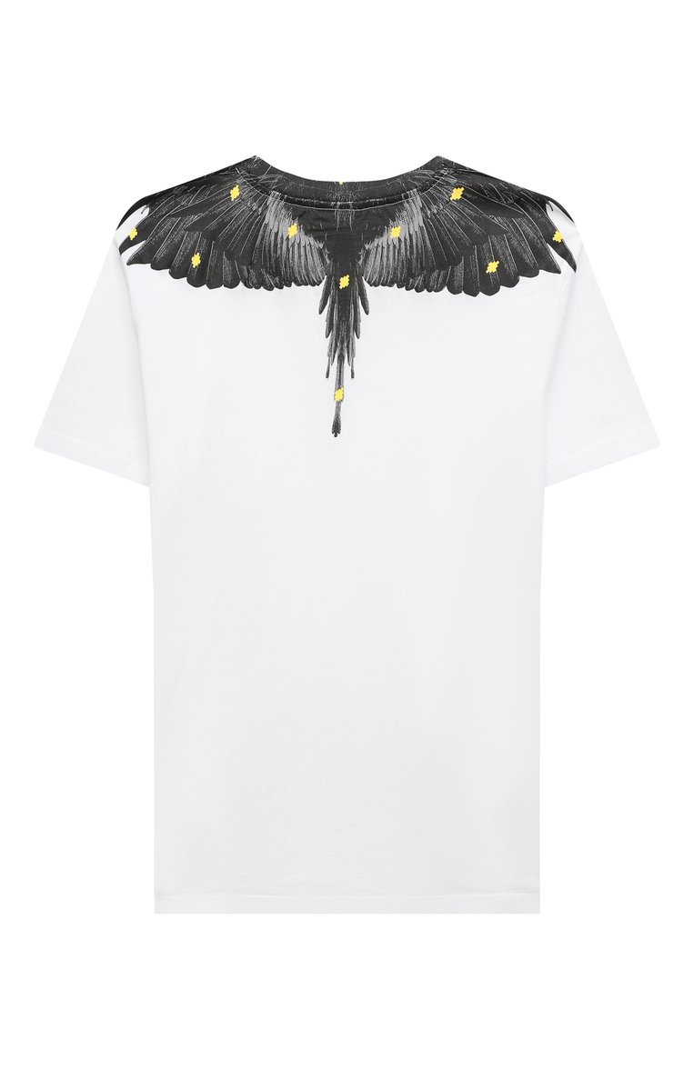 Детская хлопковая футболка MARCELO BURLON KIDS OF MILAN белого цвета, арт. 21E/B/MB/1114/0010/8-14Y | Фото 2 (Материал внешний: Хлопок; Рукава: Короткие; Региональные ограничения белый список (Axapta Mercury): RU; Мальчики Кросс-КТ: Футболка-одежда; Драгоценные камни: Проставлено; Материал сплава: Проставлено)