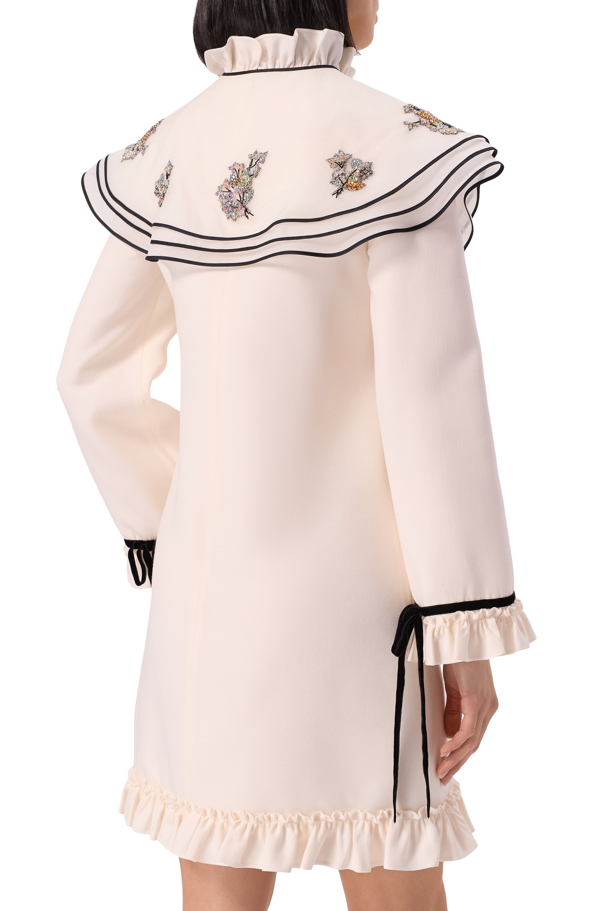 Платье из шерсти и шелка VALENTINO, арт. 6B3VAF961CF, фото 4