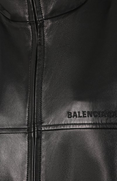 Кожаная куртка BALENCIAGA черного цвета по цене 229000 руб., арт. 583516/TES07, фото 5 Кожаная куртка BALENCIAGA, арт. 583516/TES07, фото 5