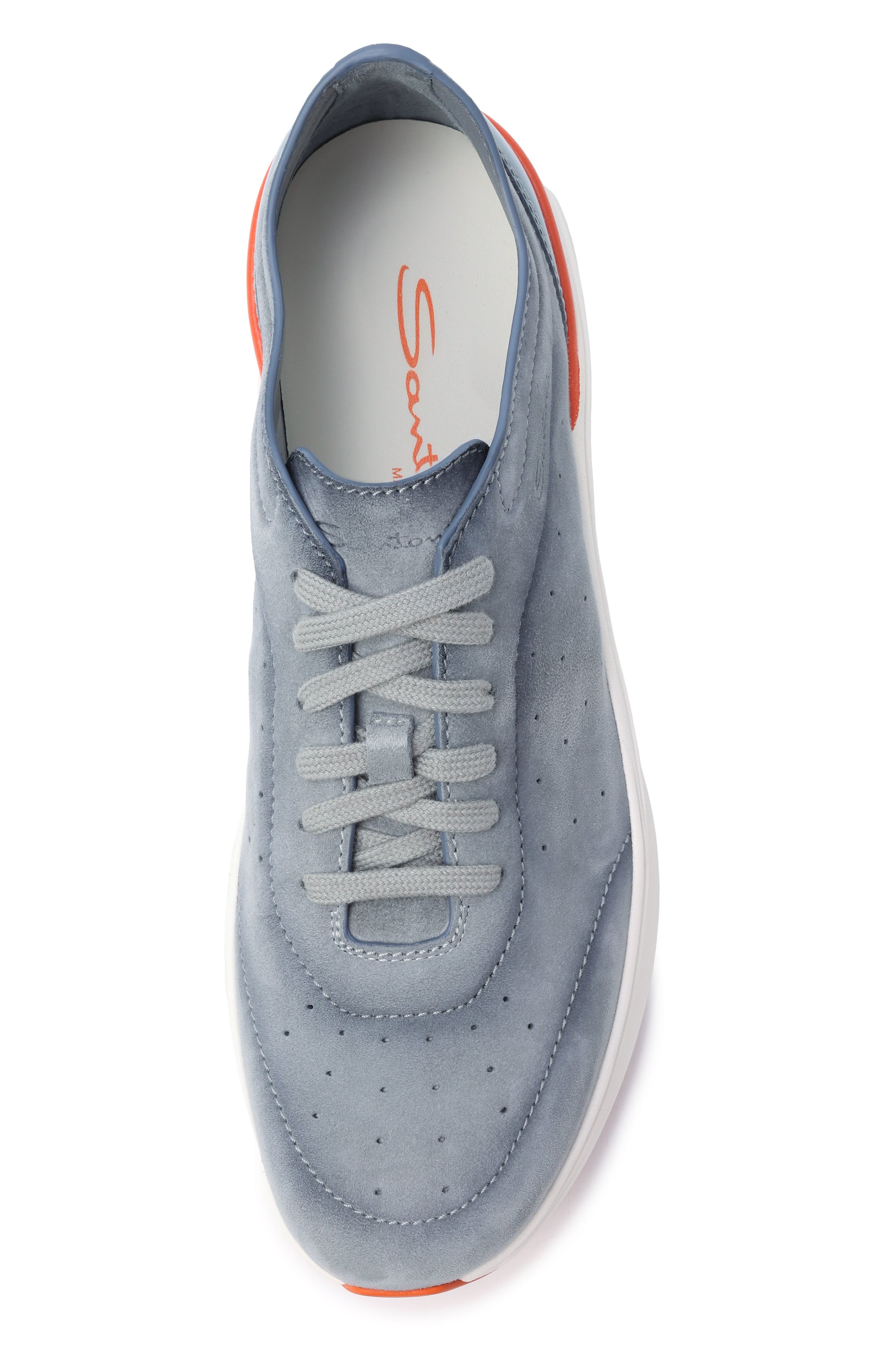 Замшевые кроссовки bounce SANTONI голубого цвета по цене 93150 руб., арт. MBBG22070BARTS0G, фото 5 Замшевые кроссовки bounce SANTONI, арт. MBBG22070BARTS0G, фото 5