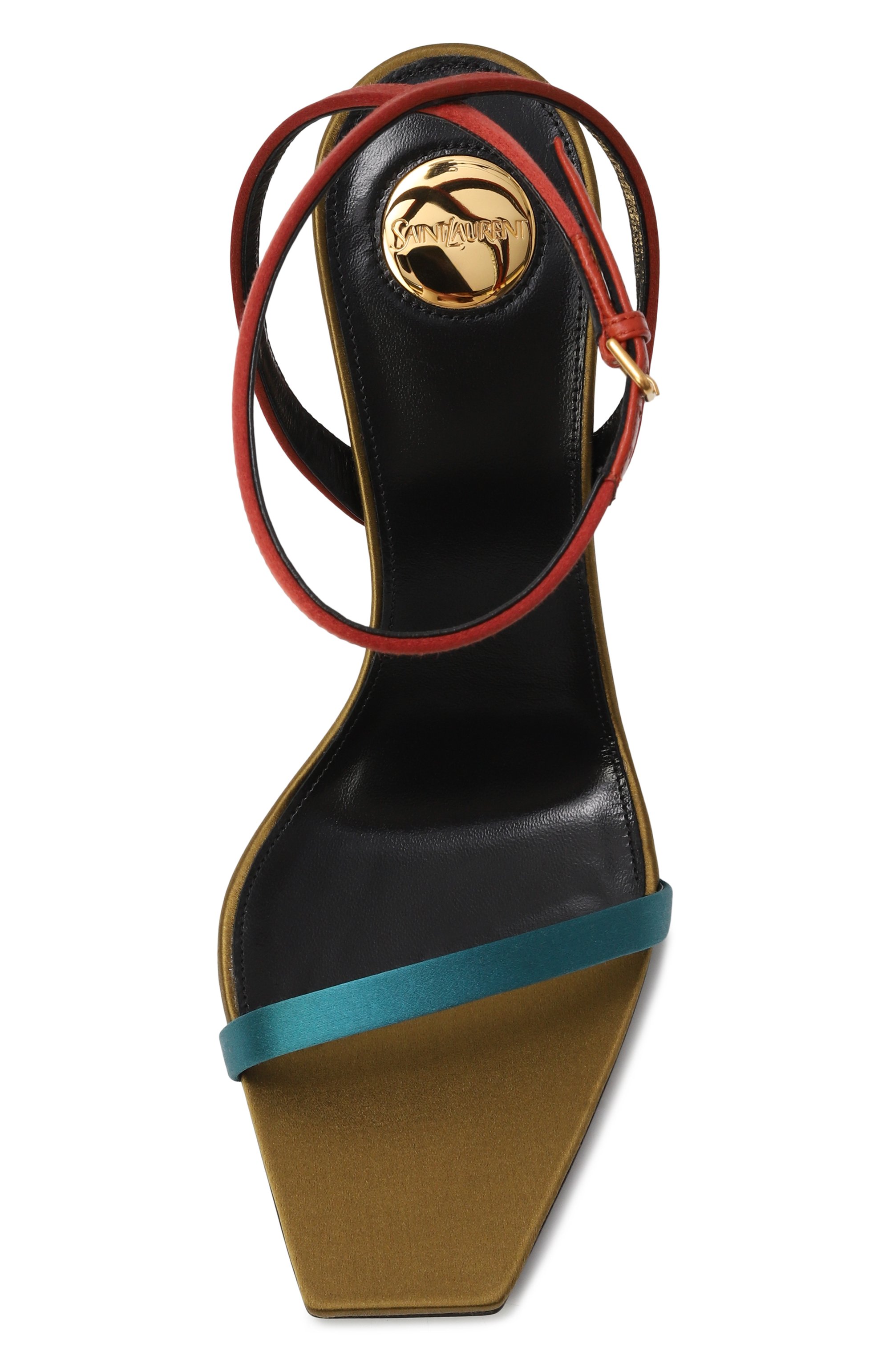 Текстильные босоножки dominique SAINT LAURENT, арт. 818184/9QNAT, фото 6