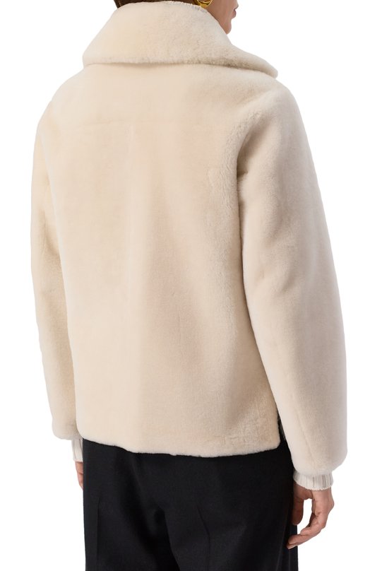 Дубленка из овчины Kiton D58673K0546F02 Кремовый  D58673K0546F02 Фото 4