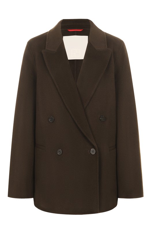 Полупальто из шерсти и кашемира Beatrice .b 25FA3919D0UBLEWS Хаки 25FA3919D0UBLEWS