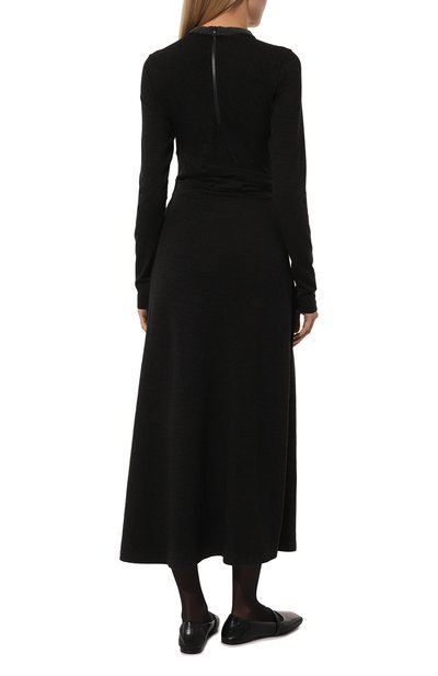 Шерстяное платье BRUNELLO CUCINELLI черного цвета по цене 351500 руб., арт. MPR25AHR33, фото 4 Шерстяное платье BRUNELLO CUCINELLI, арт. MPR25AHR33, фото 4