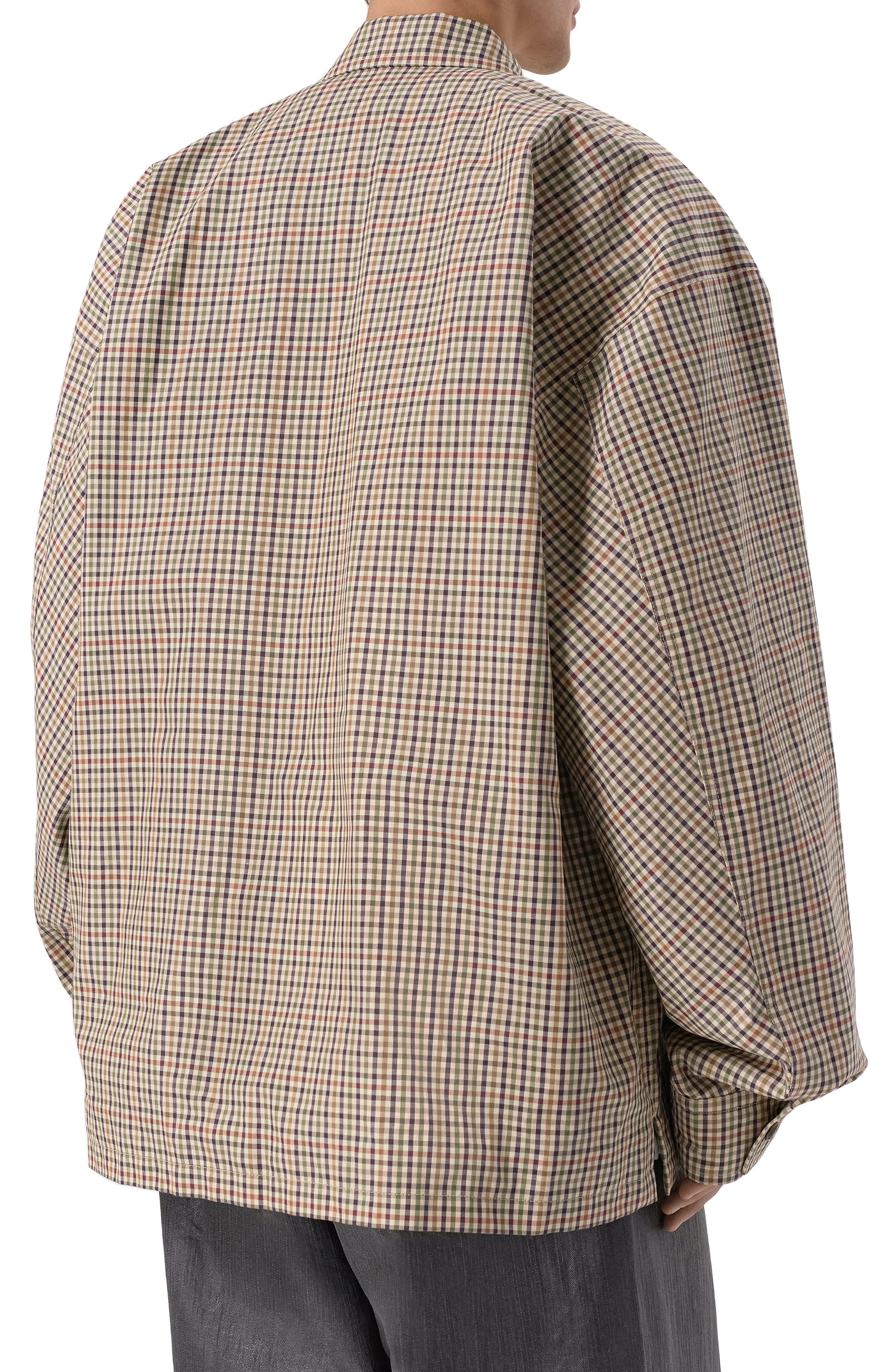 Хлопковая куртка-рубашка BALENCIAGA, арт. 839191/TSM20, фото 4