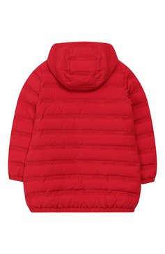 Детская пуховая куртка MONCLER красного цвета, арт. F1-954-1B523-10-539DG/8-10A | Фото 2 (Кросс-КТ: Зима; Девочки Кросс-КТ: Пуховик-верхняя одежда; Рукава: Длинные; Материал внешний: Синтетический материал; Материал подклада: Синтетический материал; Материал утеплителя: Пух и перо; Статус проверки: Проверена категория)