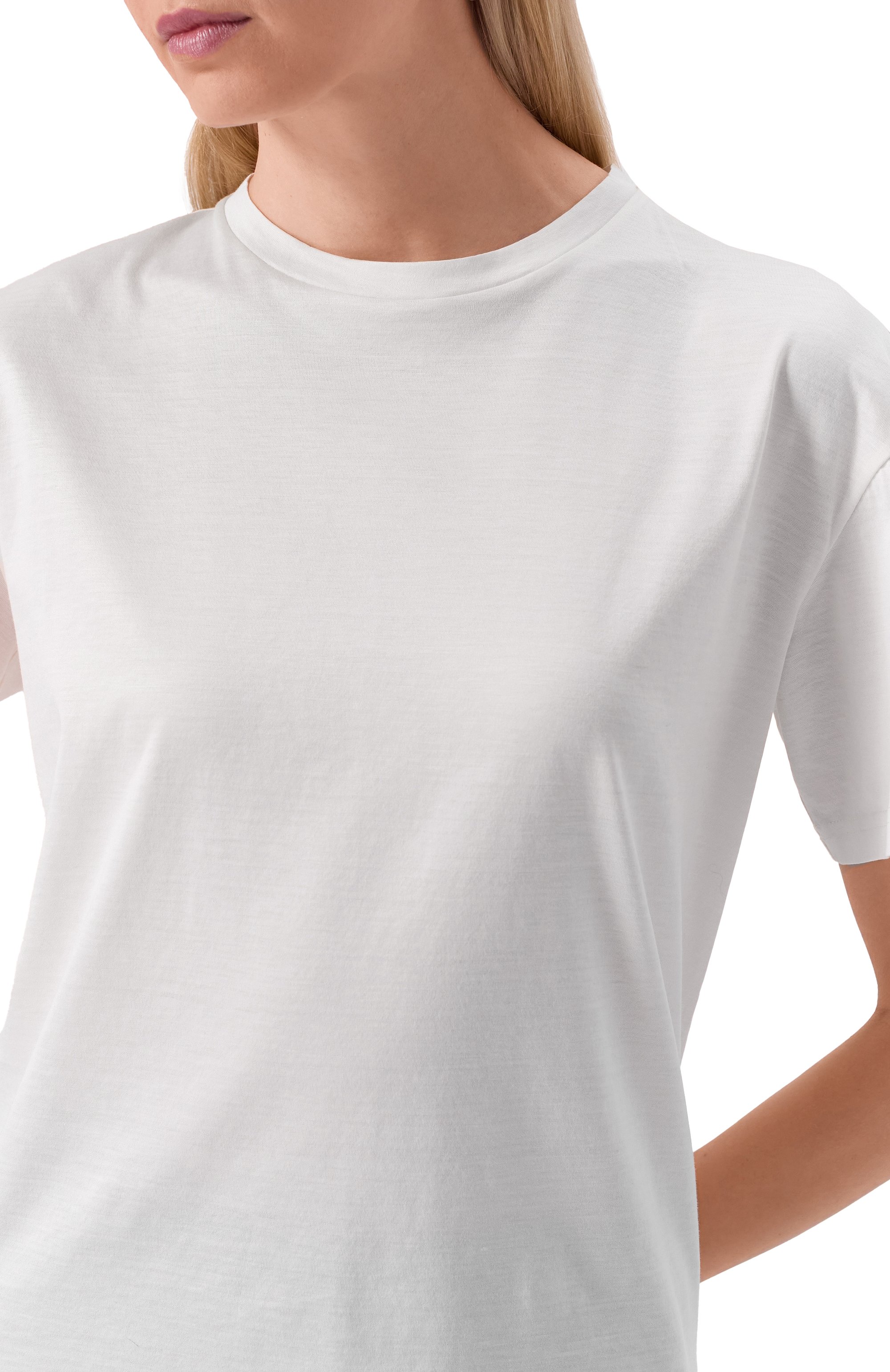 Футболка из шелка и хлопка KITON, арт. D59418K0925F04, фото 5