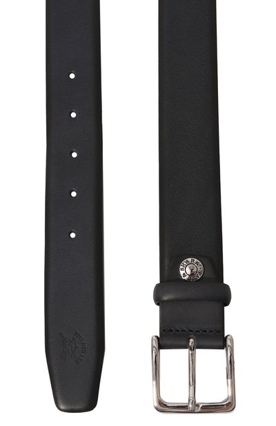 Кожаный ремень PAUL&SHARK темно-синего цвета по цене 13150 руб., арт. 22416032, фото 3 Кожаный ремень PAUL&SHARK, арт. 22416032, фото 3