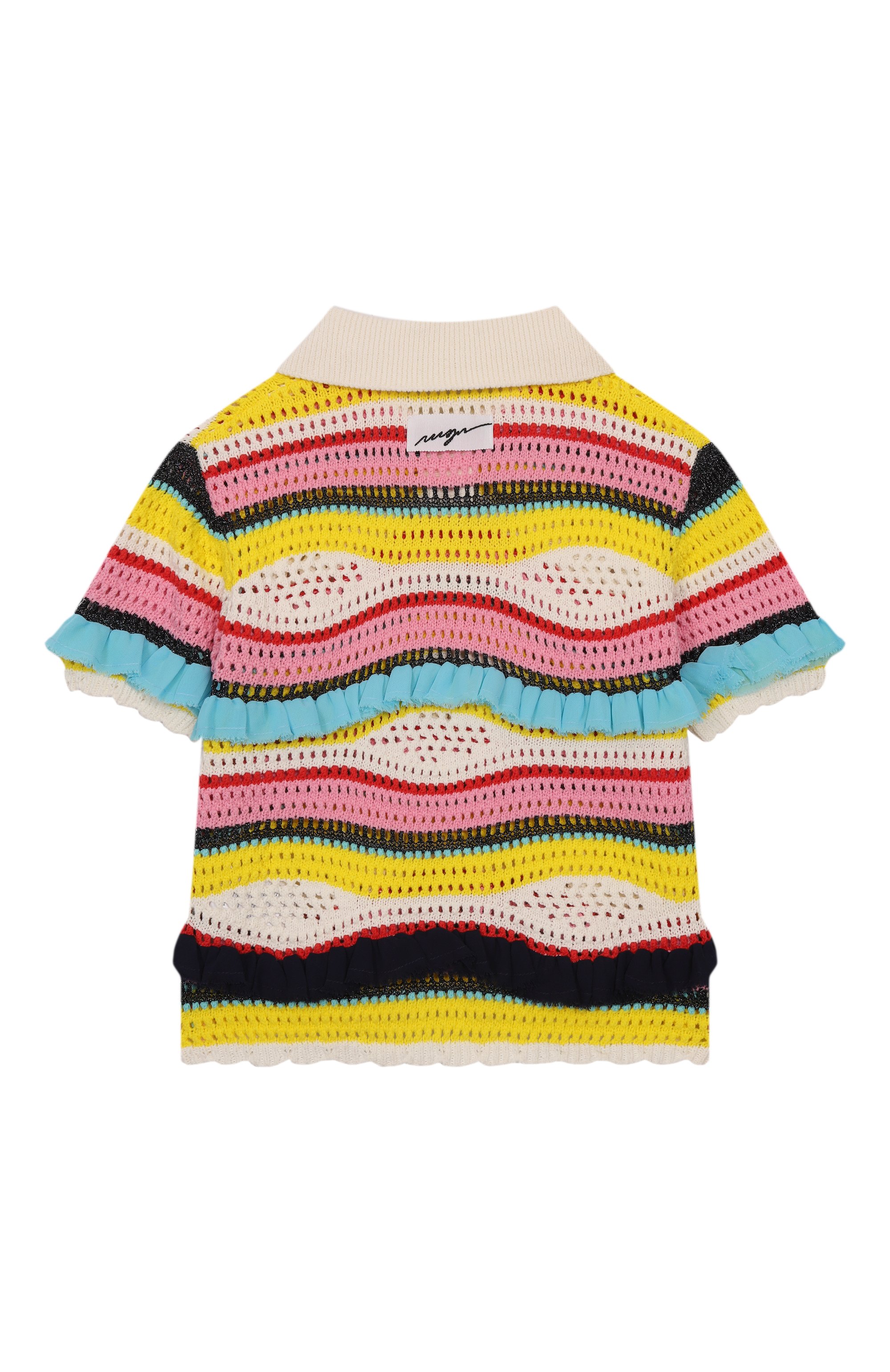 Хлопковое поло MSGM KIDS, арт. S5MSJGJP247, фото 2