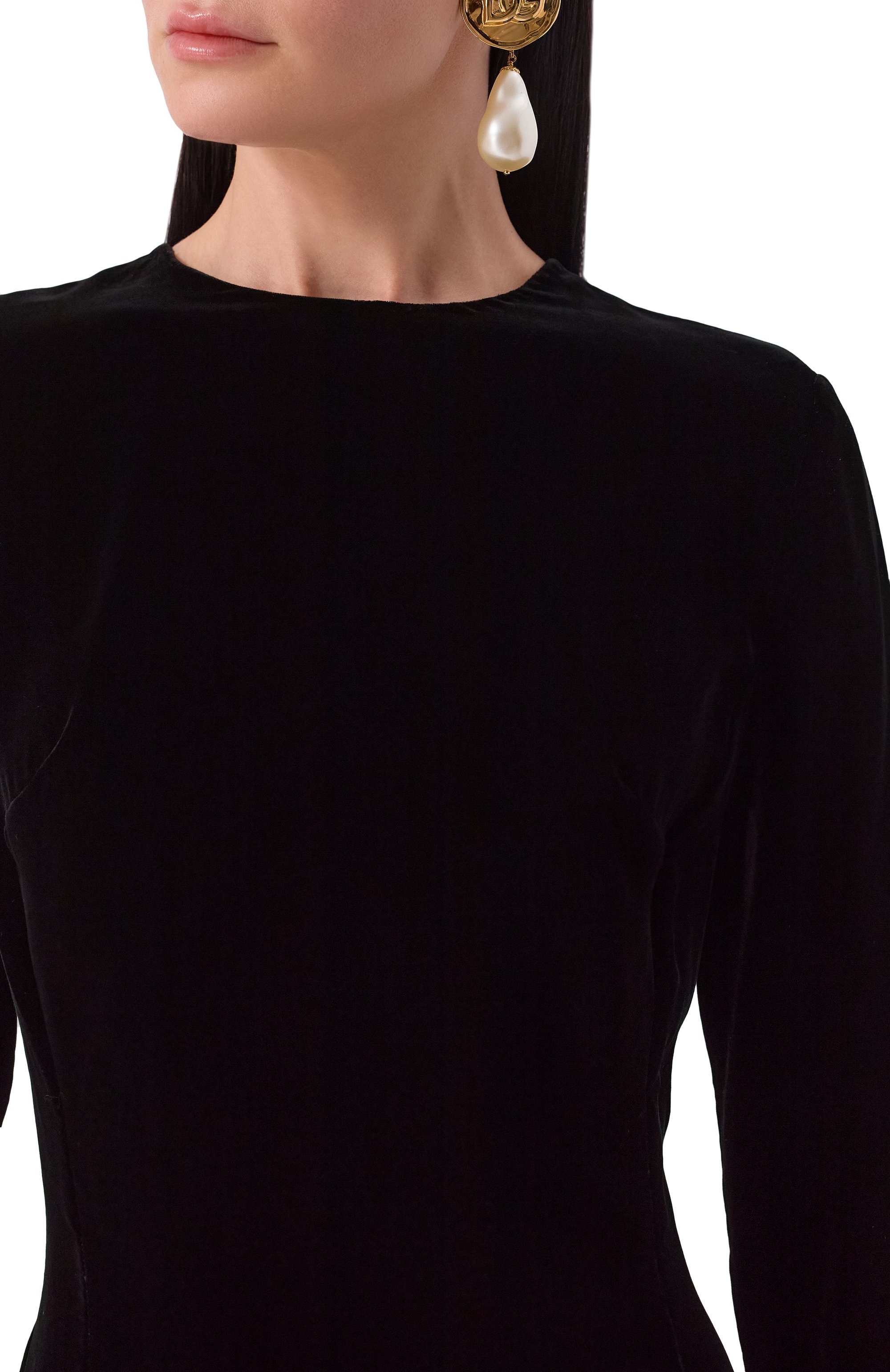 Бархатное платье DOLCE & GABBANA, арт. F6JSWT/FUVMX, фото 5