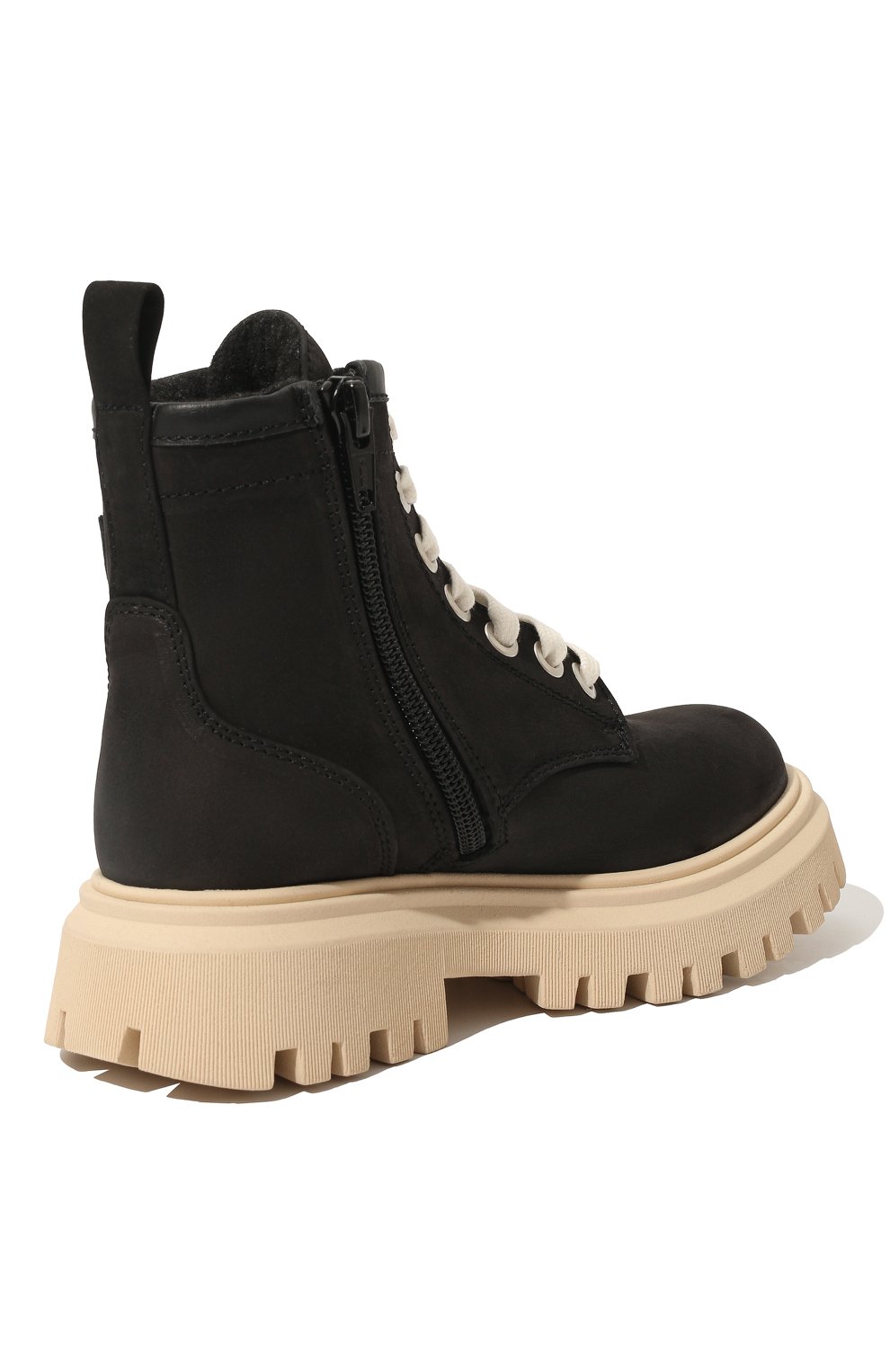 Замшевые ботинки MSGM KIDS черного цвета по цене 25950 руб., арт. 72550 VAR.1/18-27, фото 3 Замшевые ботинки MSGM KIDS, арт. 72550 VAR.1/18-27, фото 3