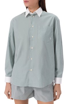 Хлопковая рубашка SPORTY AND RICH, арт. SI019606302ST71, фото 3