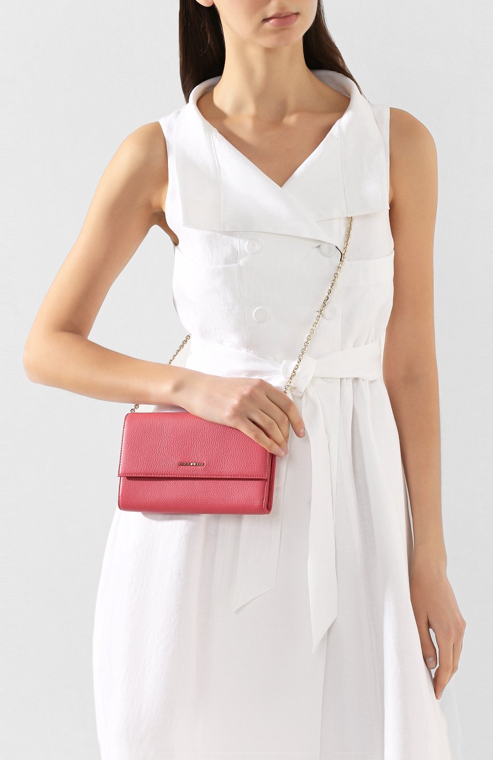 Кожаный кошелек на цепочке COCCINELLE розового цвета по цене 17700 руб., арт. E2 FW5 11 07 01, фото 2 Кожаный кошелек на цепочке COCCINELLE, арт. E2 FW5 11 07 01, фото 2
