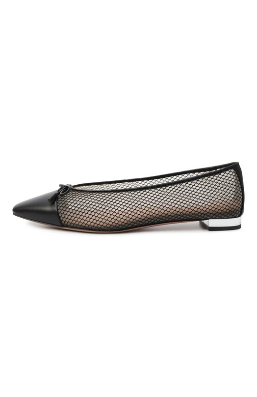 Балетки Gioia Aquazzura GIHFLAA0/MHN Чёрный  GIHFLAA0/MHN Фото 4
