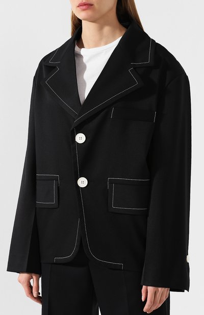 Жакет с контрастной прострочкой MM6, арт. S52BN0035/S47848, фото 3