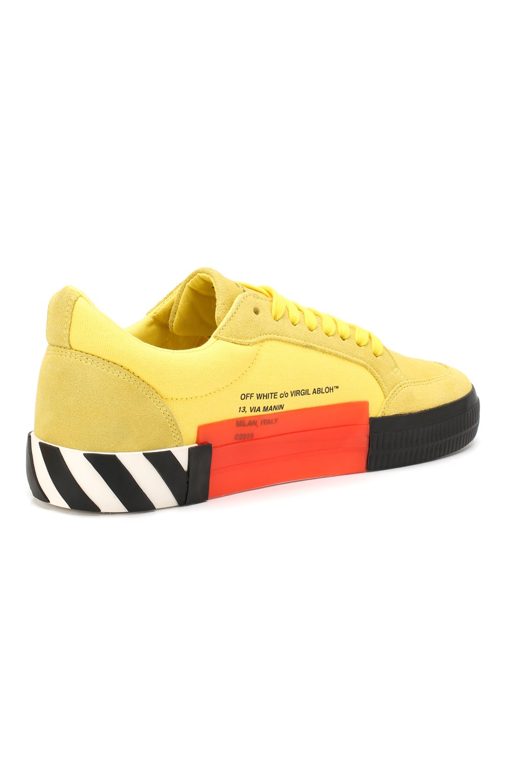 Замшевые кеды vulcanized OFF-WHITE, арт. 0MIA085E19C210476010, фото 4
