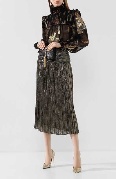 Шелковая блузка SAINT LAURENT, арт. 618935/Y7A11, фото 2