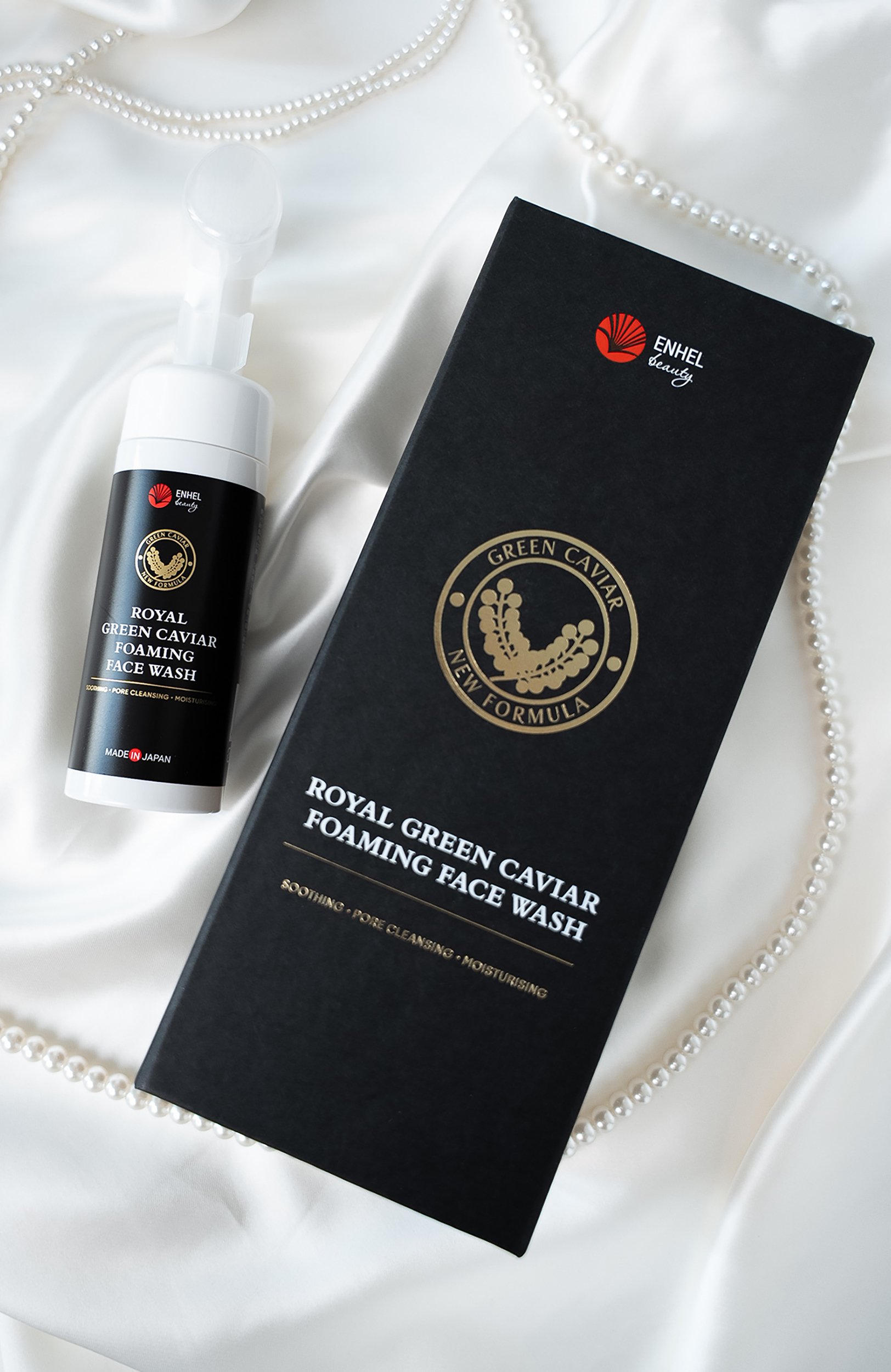 Пенка для умывания с нанощёточкой royal green caviar (150ml) ENHEL BEAUTY, арт. 4589449701571, фото 9
