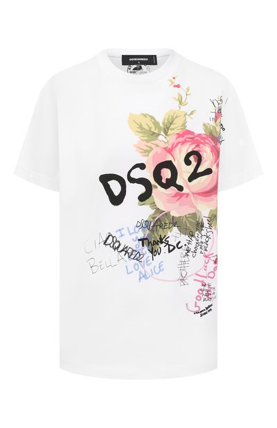 Женская хлопковая футболка DSQUARED2, арт. S75GD0276/S23009