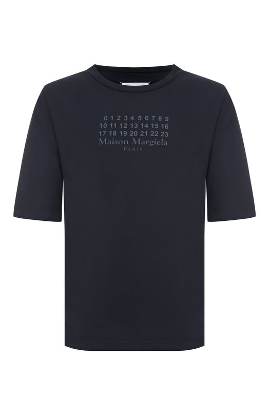 Хлопковая футболка Maison Margiela S67GC0042/S24575 Чёрный S67GC0042/S24575