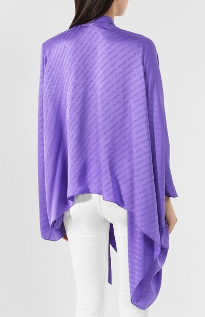 Шелковая блузка BALENCIAGA, арт. 582858/TAN06, фото 4