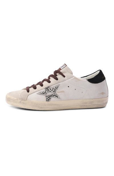 Кожаные кеды super-star GOLDEN GOOSE DELUXE BRAND кремового цвета по цене 69950 руб., арт. GWF00101.F008746, фото 4 Кожаные кеды super-star GOLDEN GOOSE DELUXE BRAND, арт. GWF00101.F008746, фото 4