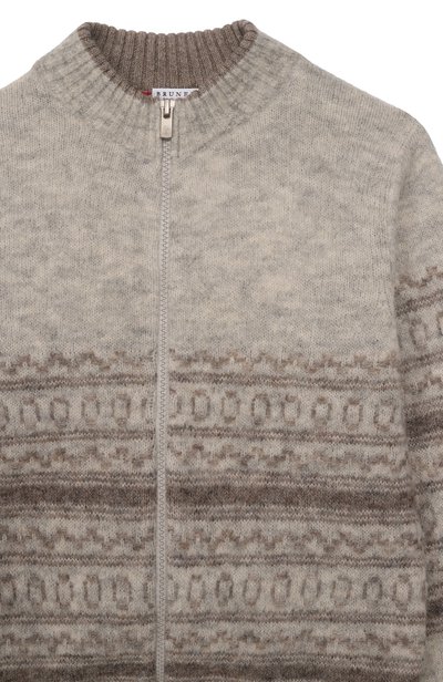 Кардиган из кашемира и шерсти альпака BRUNELLO CUCINELLI, арт. BTFM75406A, фото 3
