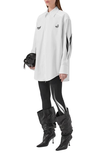 Хлопковая рубашка MSGM, арт. 3942MDE05X/257602, фото 2