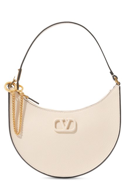 Женская сумка vlogo signature mini VALENTINO кремвого цвета, арт. 5W0P0W19/RQR | Фото 1 (Материал сплава: Проставлено; Материал: Натуральная кожа; Драгоценные камни: Проставлено; Размер: mini)