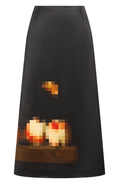 Женская юбка из хлопка и шелка DRIES VAN NOTEN, арт. 262-010808/4363