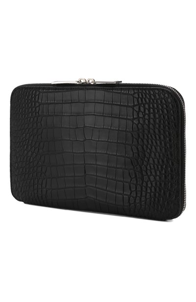 Папка для документов из кожи аллигатора BOTTEGA VENETA черного цвета по цене 1555000 руб., арт. 580472/V2030/AMIS, фото 3 Папка для документов из кожи аллигатора BOTTEGA VENETA, арт. 580472/V2030/AMIS, фото 3