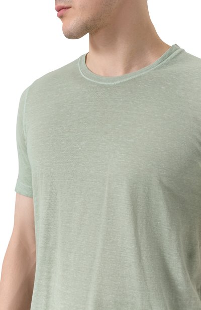 Футболка из хлопка и льна 120% LINO, арт. 32ALIM7186/G308/S01, фото 5