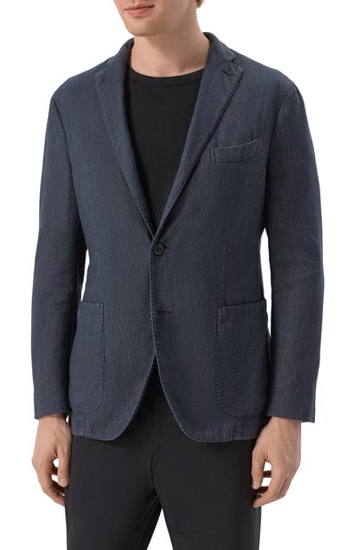 Пиджак из хлопка и льна BOGLIOLI, арт. N1302Q/SB4407, фото 5